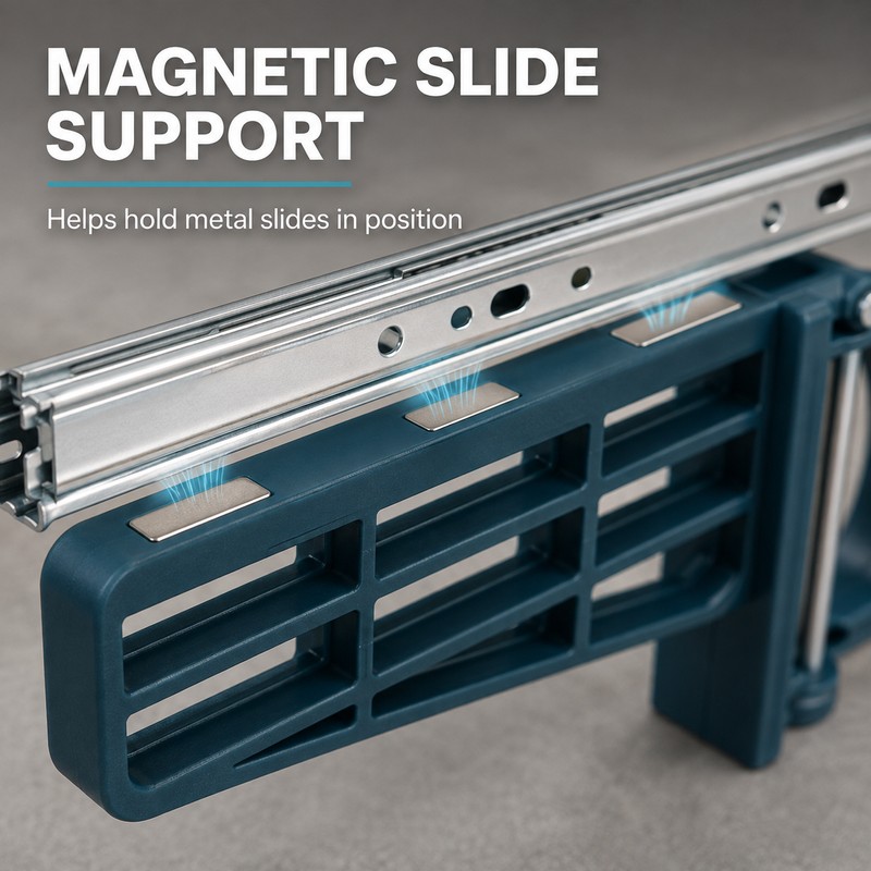 Magnetic Drawer Slide Jig for Cabinet Installation