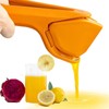Foldable Lemon Squeezer Effortless Hand Juicer with Space-Saving Design Sideways