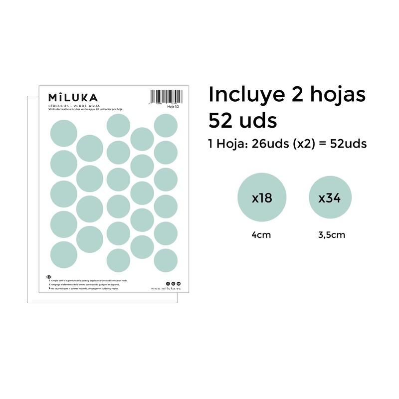 Wall Stickers for Decoration, Circles Dots, Wall Stickers Nordic for
