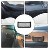 2 Pcs Car Storage Net Bags Black Mesh Organizer Nets