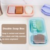 AIDIMMING Large Double Soap Dish, Shampoo and Conditioner Bar Holder