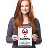 No Smoking to Report Violations Ohio Sign, 10x7 Inches, Rust