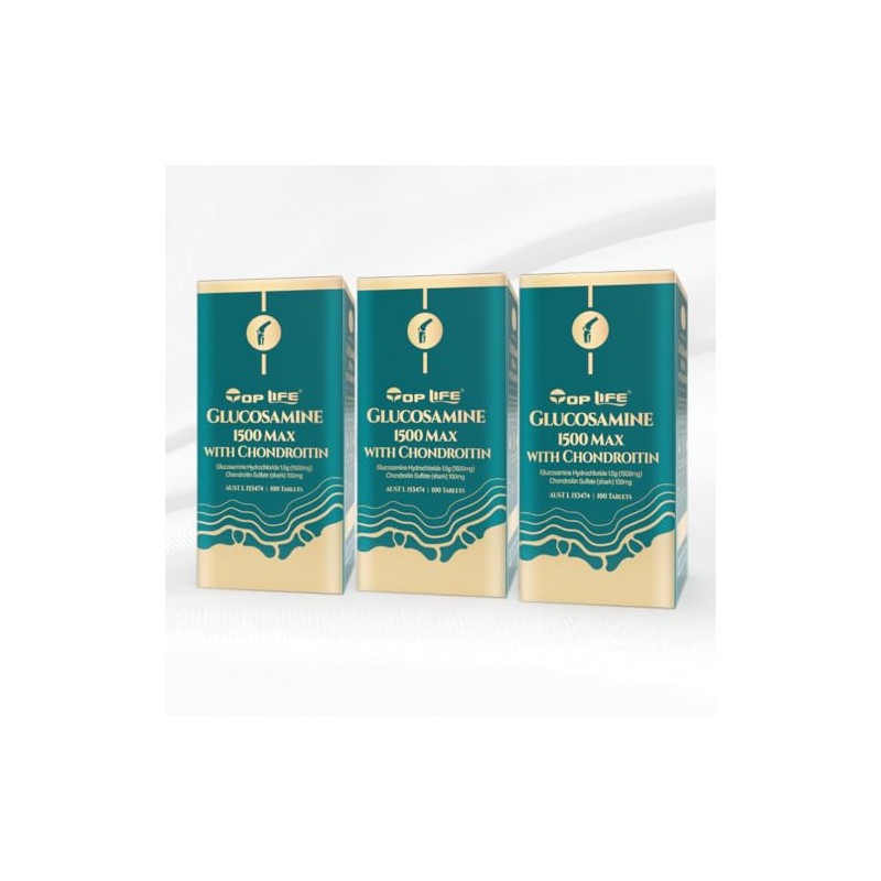 (3-Pack) Top Life Joint Vitality Unleashed - Glucosamine 1500 Max