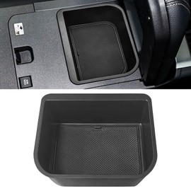 JLQP Cool Box Organizer fit for Toyota Land Cruiser Prado 250 2024 & Lexus GX550 2024 2025 Extra Storage Space - No-Slip Center Console Organizer ABS Plastic Double Storage Space(Only Fit Cool Box)