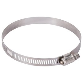 Rocky Mountain Goods Stainless Steel 4" Hose Clamp - #64 - Clamp Range is 3 9/16" x 4 1/2" - 1/2" Band Width - Worm Drive Hose Clamp - Stainless Steel Screw