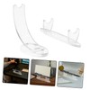 FELTECHELECTR 2pcs Transparent Acrylic Pen Display Stand with Antislip Base