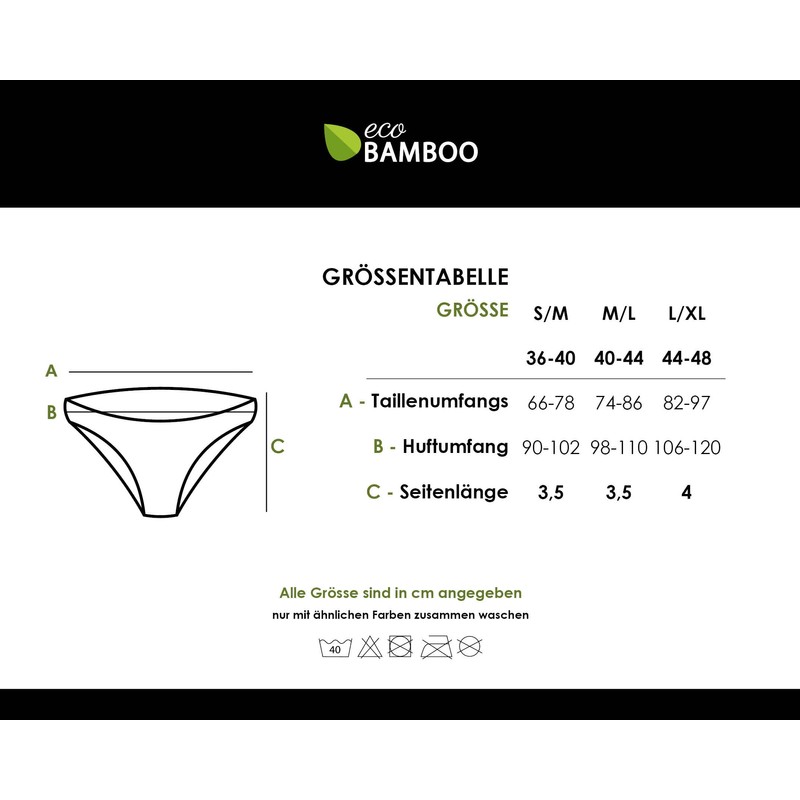 ecoBAMBOO Brazilian Briefs Women's Bamboo Underpants for Sports and Everyday