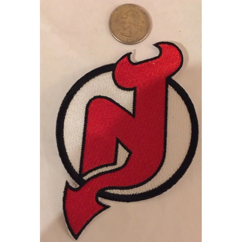 NEW Jersey DEVILS Logo Embroidered Iron On Patch 4 1/2"x