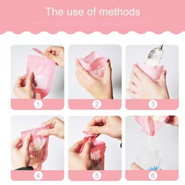 Powder Lath, Portable, Safe and Anti-Static, Lightweight, Powder Latte, Storage Bag, Container BPA Gratuit, Safe and Non-Toxic, Pack of 30