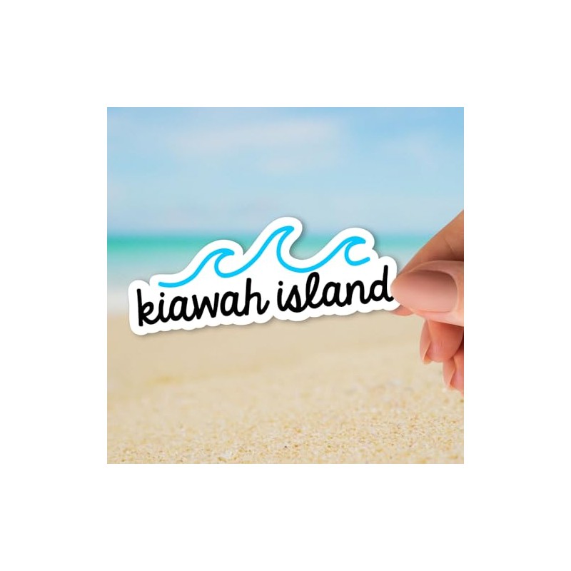 Squiddy Kiawah Island - Vinyl Sticker for Car, Laptop, Notebook