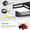 Donrao 30-Inch 4-Light LED Modern Black Bathroom Vanity Light Fixtures