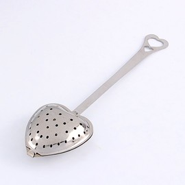 Tea Strainer Spoon Stainless Steel Tea Infuser Stainless Steel Filter Tea Infuser Heart Shape Spoon Strainer Ball Novelty for Home Tea Party Kitchen Spices