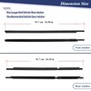ItranMc Window Molding Trim Seal for 2003-2009 Toyota 4Runner,Black Outer