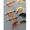 Fishing Flies SHRIMP and CRAWLING NYMPHS Twelve Pack size 8-12