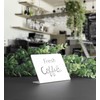 Set of 15 Mini Whiteboard, Small Dry Erase Food Signs