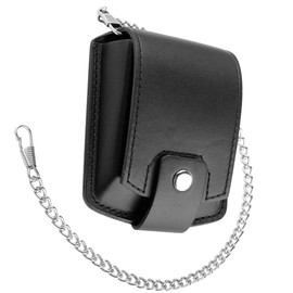 Tiong Vintage PU Leather Pouch Pocket Watch Bag 50mm Holder Storage Box Protector Holder Pocket Watch Case and Chain