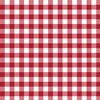 Quality Fabric Gingham Picnic Blanket Pattern Red on White 100%
