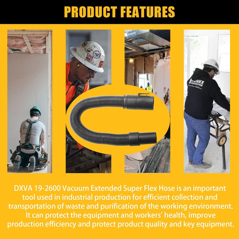 DXVA19-2600 Replacement Vacuum Hose for Dewalt Wet Dry Vaccum Cleaner