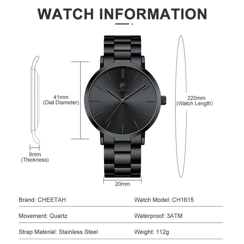 CHEETAH CH1615 GEM - Men's Classy Modern Watch - All