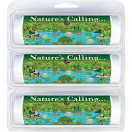 Premium Travel-Size | Eco-Friendly & Biodegradable | Toilet Paper Rolls | Convenient Plastic Dispenser | Camping, Hiking & Outdoors (3-Pack) (231 Nature’s Calling)