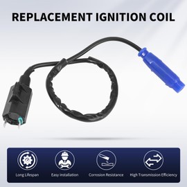 Tektall Ignition Coil Spark Plug Cap & Spark Plug Wrench 21121-0018 21121-1306 21121-1292 21130-1071 Replacement for Brute Force Prairie 650 4x4i 4x4 2005-2013