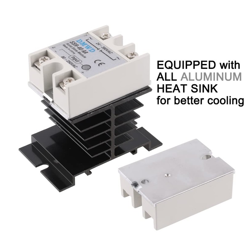 SSR-40AA Solid State Relay AC to AC (Input 80-250V AC