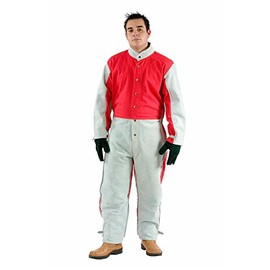 Heavy Duty Leather Blast Suit Size Small-1XLarge Sandblasting ISW (Large)