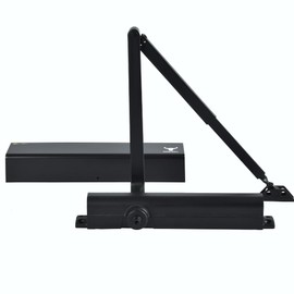 Heavy Duty Commercial Door Closer, DC8016 Automatic Door Closer | ANSI/BHMA A156.4 Grade 1 | UL Listed | Hydraulic Adjustable Size 1-6 Spring Closer