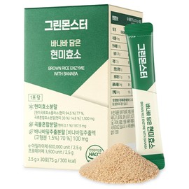 Partner_Reference Green Monster Banaba Brown Rice Enzyme 30p 30 sachets x 1 / 그린몬스터 바나바 담은 현미효소 30p 30포X1개