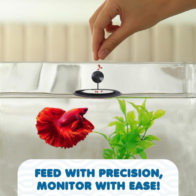SunGrow SunGrow Betta Feeding Ring, Prevent Water Turbulence from Washing