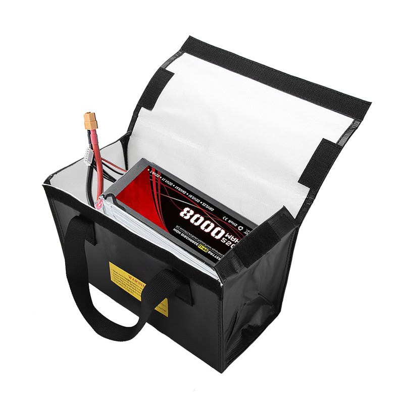 Explosionproof Lipo Battery Safe Bag Large Space Charging Batteries Storage