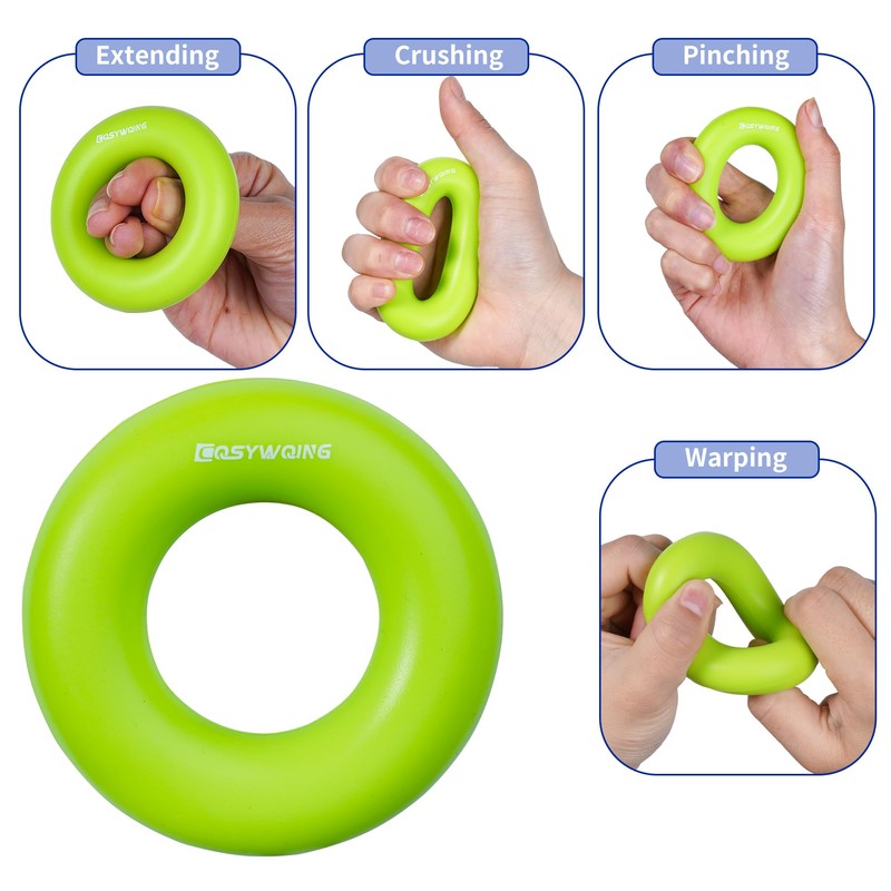 Hand Grip Strengthener, Finger Exerciser, Grip Strength Trainer (6 PCS),New