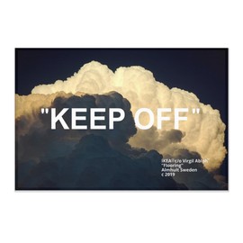 Keep Off Area Rugs Black and White Rug Modern Popular Themed Carpet for Living Room Bedroom Playroom Home Decor Non-Slip Floor Mat 3.3' x 5'