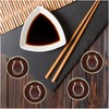 MAKOLO Ceramic Soy Sauce Dish Small Dipping Bowls, 3 in,