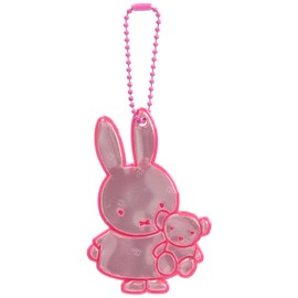 Glimmis Key Chain, Glimmis, Miffy, Miffy and the Bear, Pink, PK, Scandinavia, Reflector, Reflective, Keychain, Retroreflective Material, 33.7 inches (8453 mm)