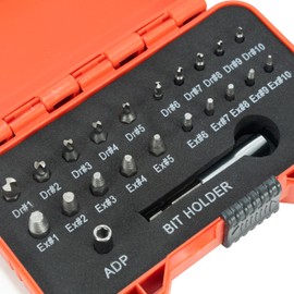 STEELMIGHT Screw Removal Bit, Drill Bit Set, Set of 22, Removing Broken Screws, Screw Thread Repair Kit, For Screw Extractor, Repair Tool, Storage Case, Alloy Steel, Rust Free