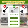 304 Stainless Steel Meat Chopper Meat Masher, 6 Curved Blades