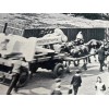 RMS TITANIC'S ANCHOR BEING TRANSPORTED BY 20 DRAFT HORSES REPRINT