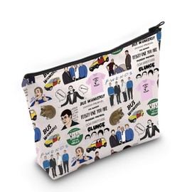 Movie Inspired Makeup Bag British Comedy Gift Friendship Gift Besties Friend Gift (Wankers Bag EU)