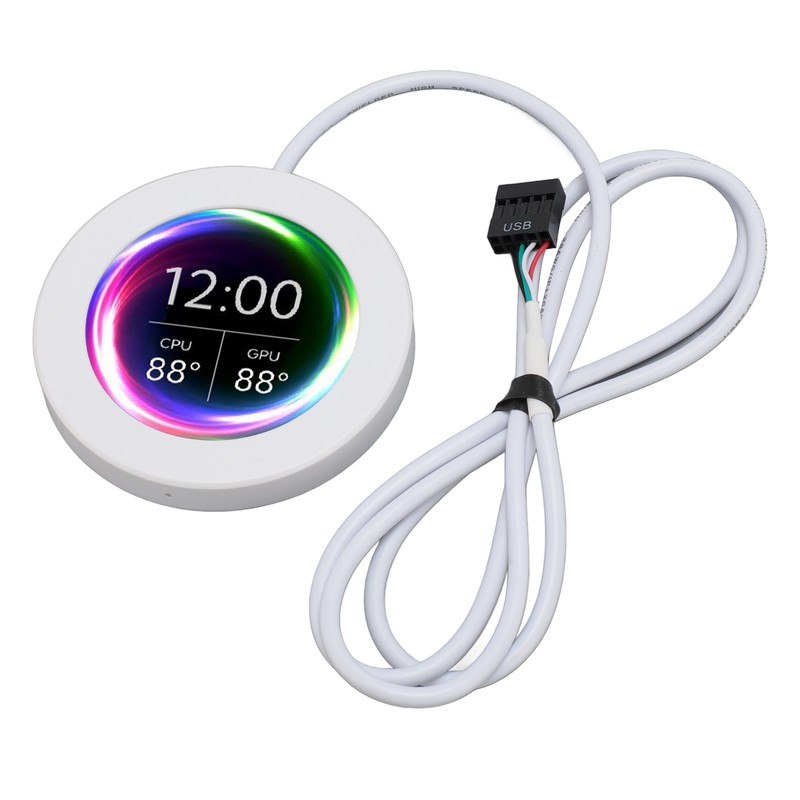 2.1 Inch AIO Computer Temp Monitor CPU Cooler LCD Display