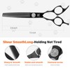 7 Inch thinning scissors for dogs 440C Stainless Steel pet
