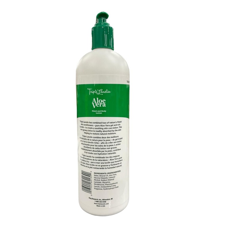 Vienna Triple Lanolin Original 20oz Hand & Body Lotion Pump