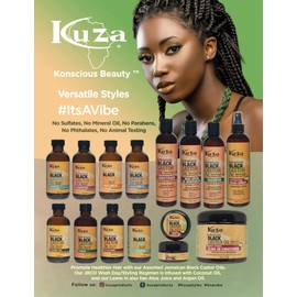 Kuza Jamaican Black Castor Oil Anti-Breakage EDGE GEL 2oz