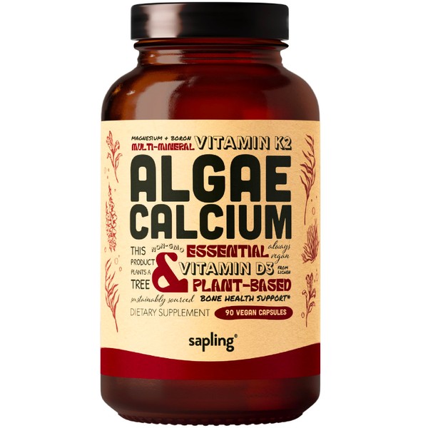 Calcium Supplement - Whole Food with Vitamin K2 & D3,