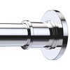 BRIOFOX Industrial Shower Curtain Rod - Rustproof Non-Slip 43-72 Inch