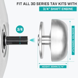 Super 30 Series Torque Converter Driver Clutch, Fit all 30 Series TAV Kits with 3/4" Shaft Engine Compatible with Predator 212cc 196cc 224cc 225cc 6.5HP Small Clone engines, Fit for Honda GX160 GX200