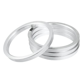 X AUTOHAUX 4pcs OD 106mm to ID 93.1mm Aluminium Alloy Car Hub Centric Rings