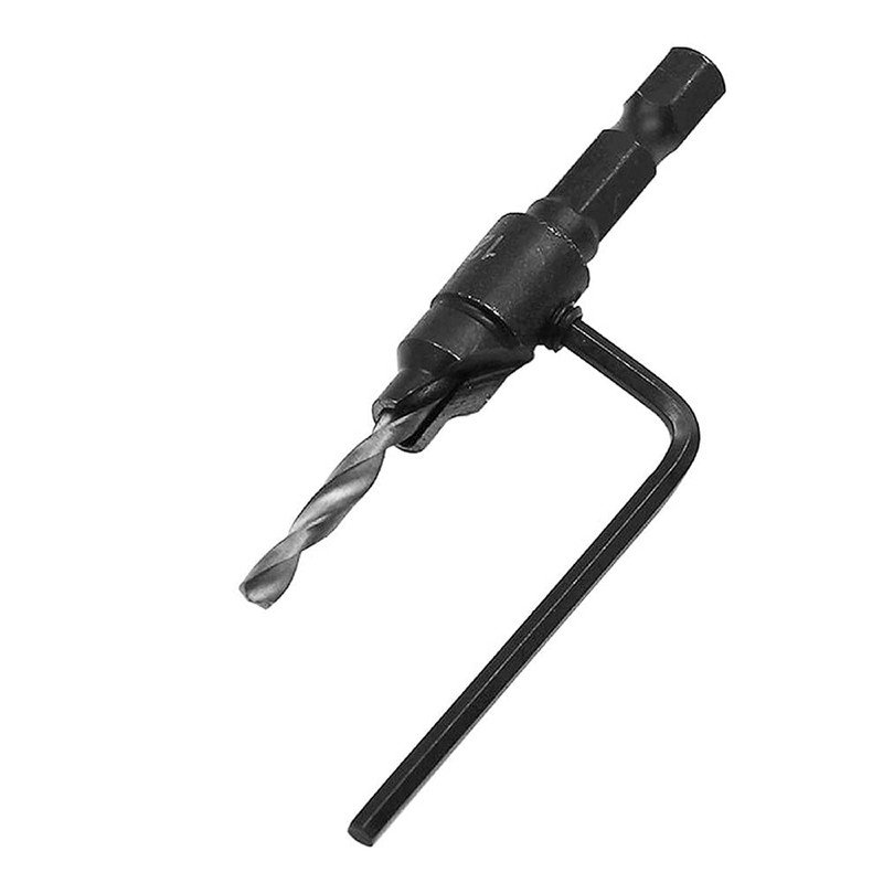 CENPEK 5Pcs Woodworking Countersink Drill Bit Set Hole Cutter Chamfering