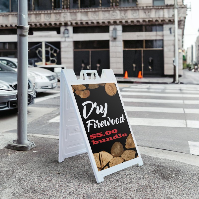 Dry Firewood $5.00 a Bundle 24" x 36" Double Sided