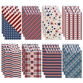 24 Pcs Vintage American Flag Mini Pocket Notebooks 2.36 x 3.94 Inch Vintage American Flag Pattern Small Notepads American National Day Them Birthday Party Favors Gift for Office Teacher Classroom Rewards